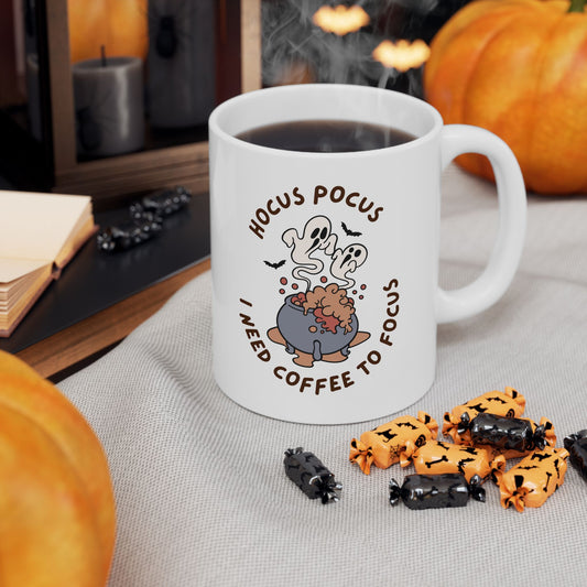 Halloween Mug - I Need Coffee To Focus